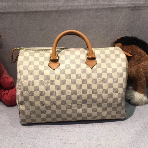 Louis Vuitton Handbags - Sold-Louis Vuitton Damier Azur Speedy35